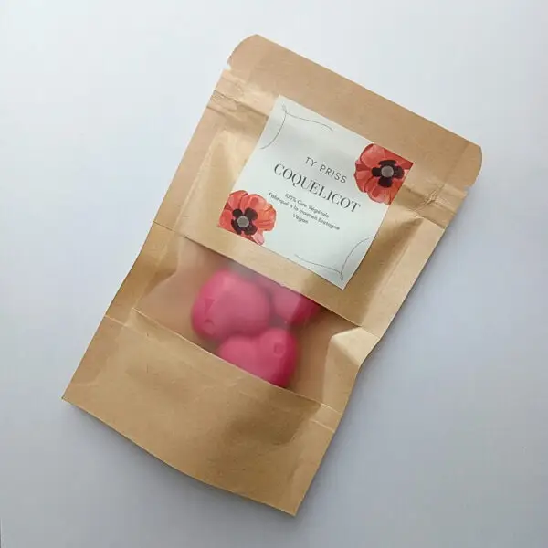 Fondant de cire coquelicot