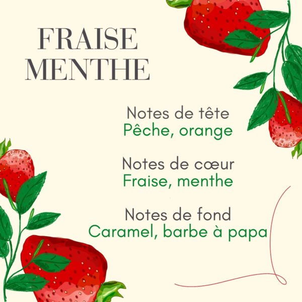 Parfum d'ambiance fraise et menthe