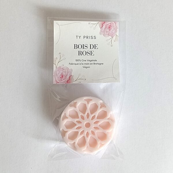 Fondant de cire parfumé rose