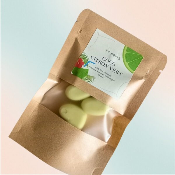 Fondant de cire parfum coco et citron vert