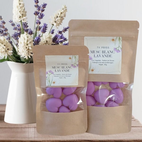 7 Fondant parfumé Musc banc Lavande