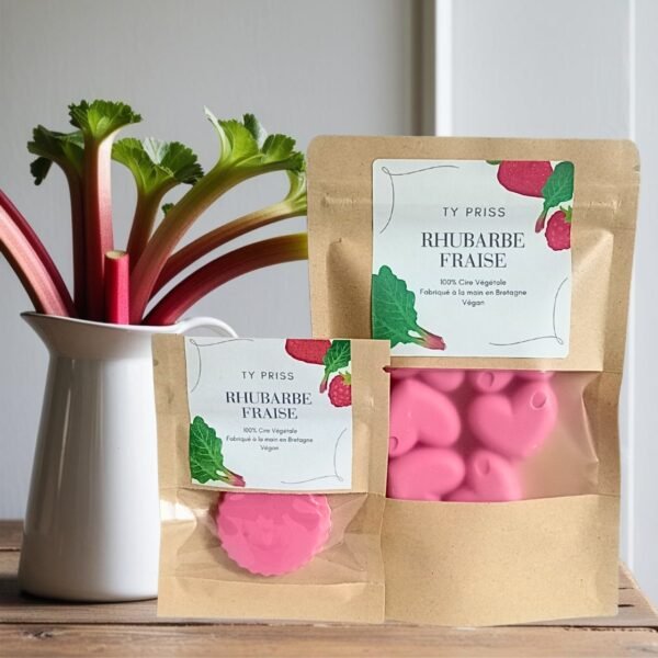 3 Fondant parfumé Rhubarbe Fraise