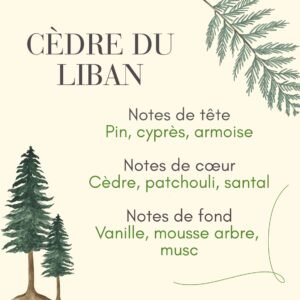 Parfum boisé cèdre