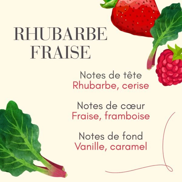 8 Rhubarbe Fraise - Fondant parfumé