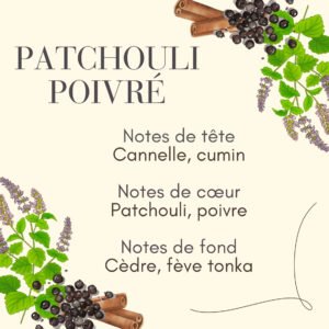 Parfum d'intérieur patchouli poivré