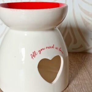 Brûle parfum blanc en céramique