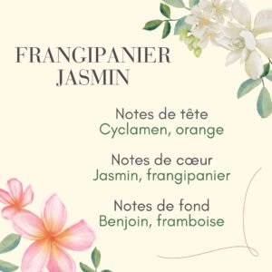 12 Parfum frangipanier jasmin