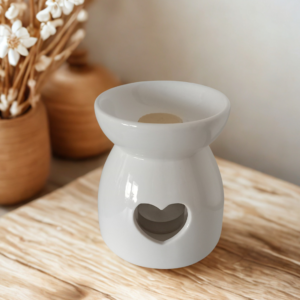 Brûle parfum céramique blanc