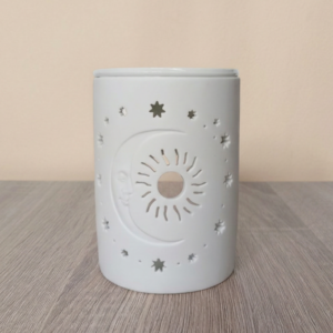 1 Brûle parfum Soleil Lune blanc